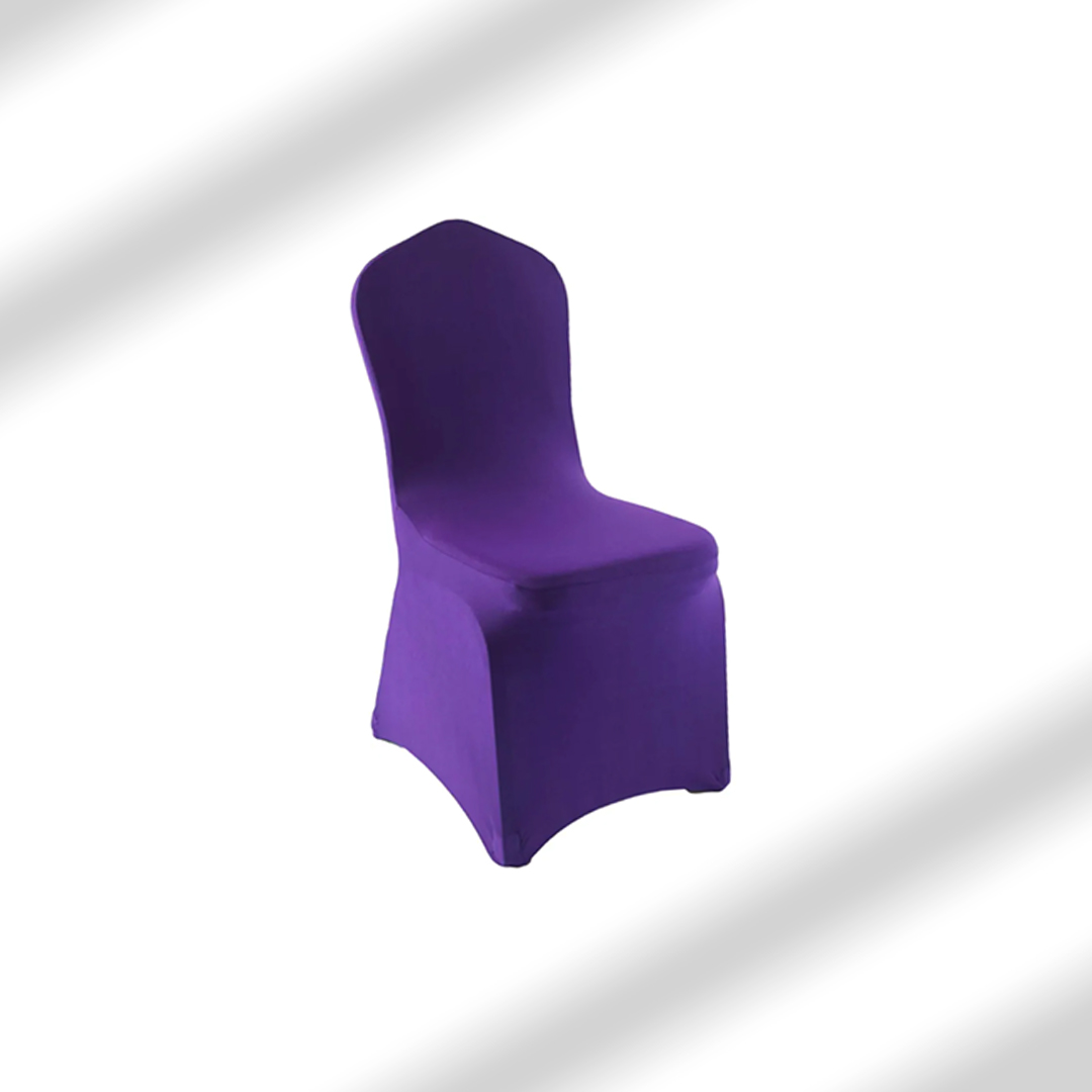 Purple Spandex Chair Cover