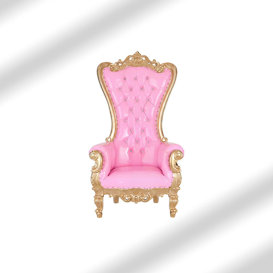 Light Pink Throne Chair