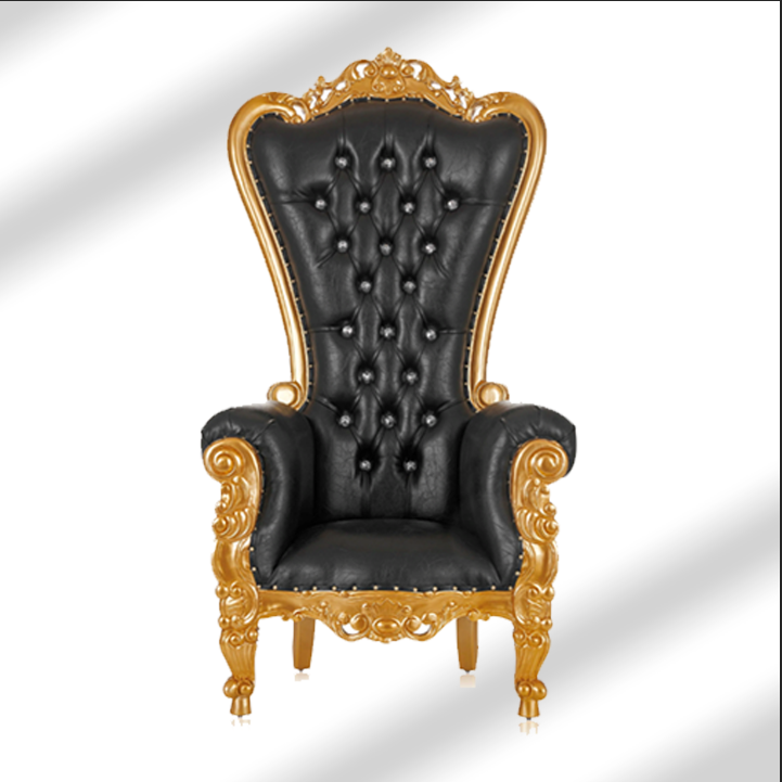 Black Royal Throne Chair